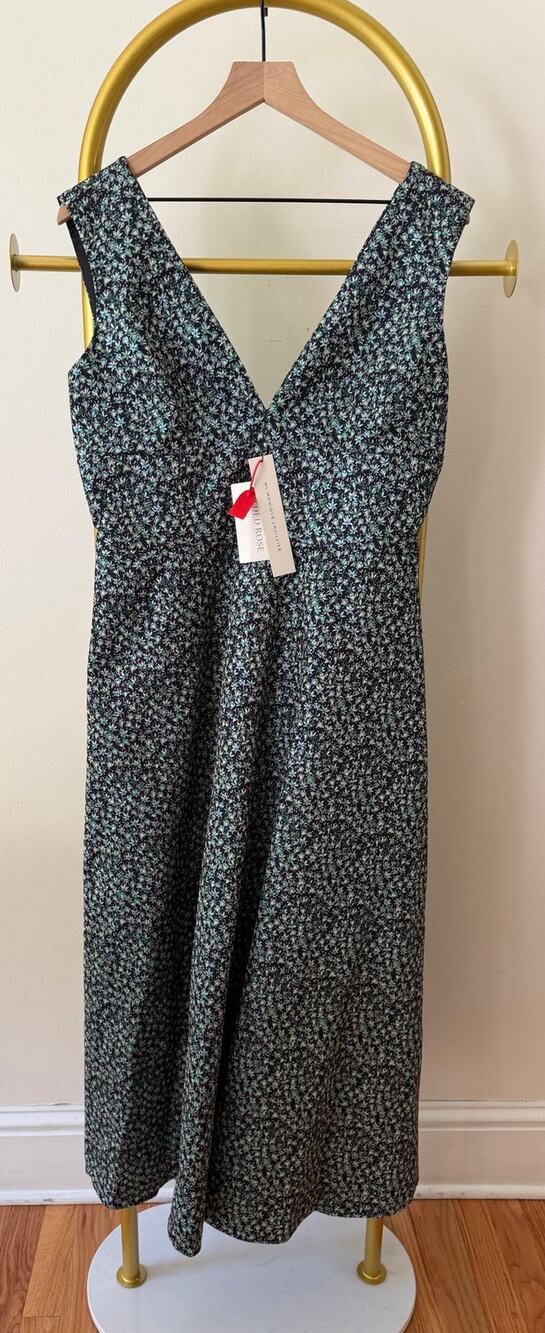 ML Monique Lhuillier NEW Midi Dress, Retail $675, Size 10/12